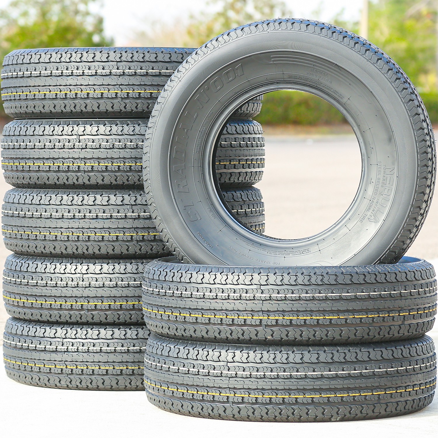 2 Tires Nebula ST Radial N’ 001 Semi-Steel 215/75R14 108/103L D 8 Ply Trailer