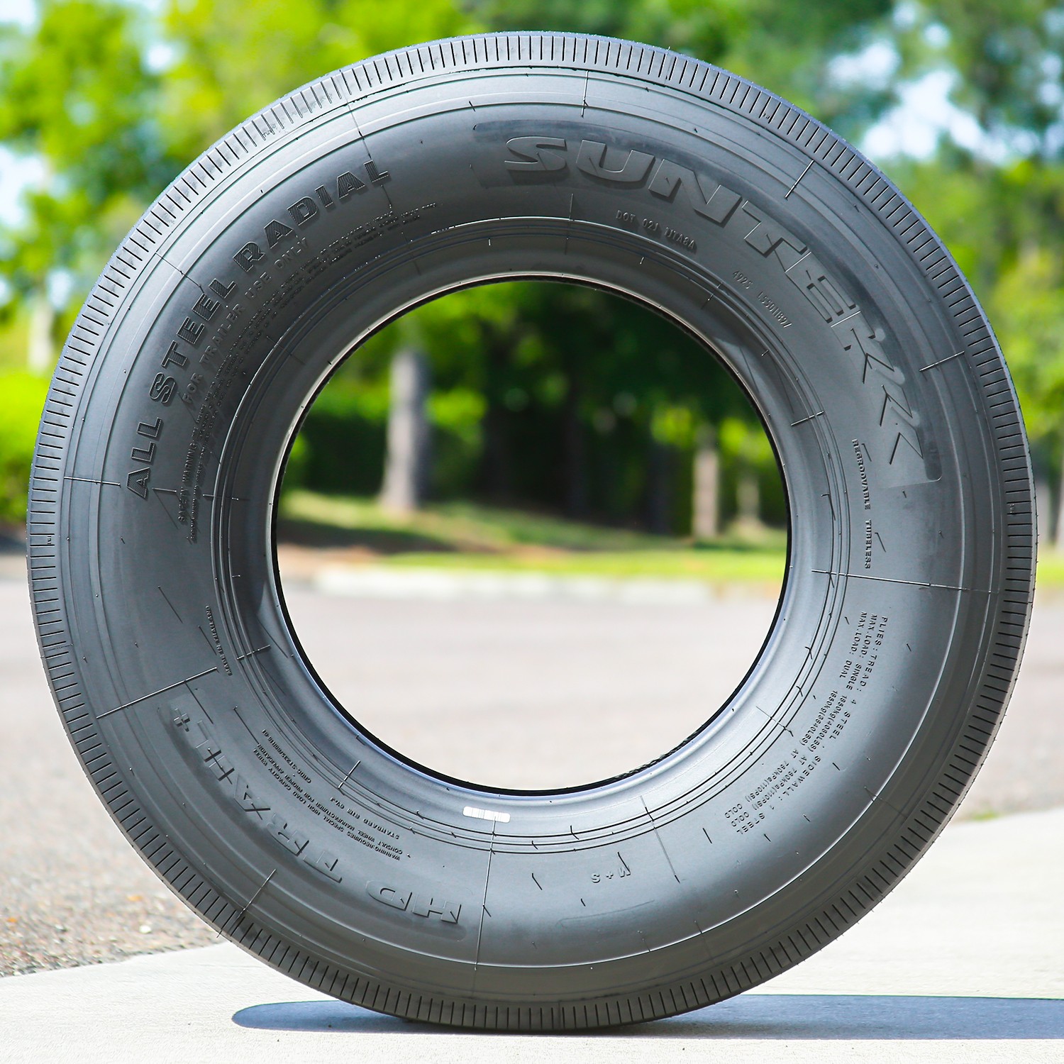 4 Tires ST 235/85R16 Suntek HD Trail + All Steel Trailer Load G 14 Ply