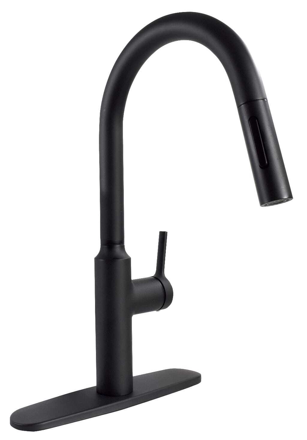 Valterra PF231765 Black Premium Slimline Single Handle Pull Down Kitchen Faucet