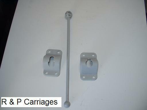Trailer Cargo Door Hold Back Catch Camper 10″ grey