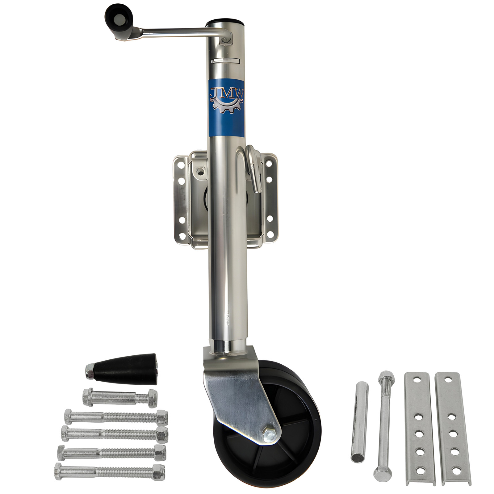 Swivel Trailer Jack Double Wheel 2000 lb Tongue Twin Boat Towing 26″ Length Lift