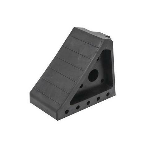 Solid Rubber Heavy-Duty Wheel Trailer Vehicle Chock Block Non-Slip Grab Handle