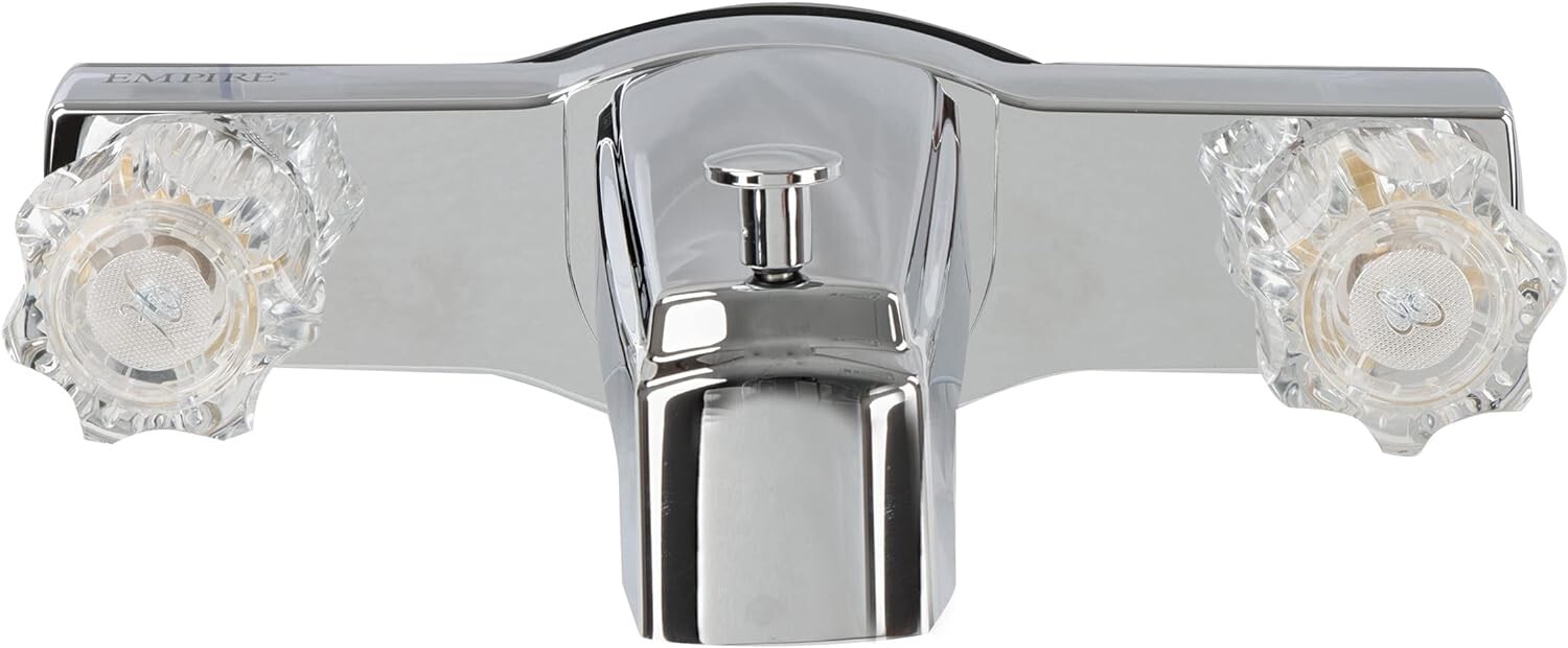 Empire Faucets Bath Faucet with Diverter – 8in Chrome RV Camper Bath Tub Faucet