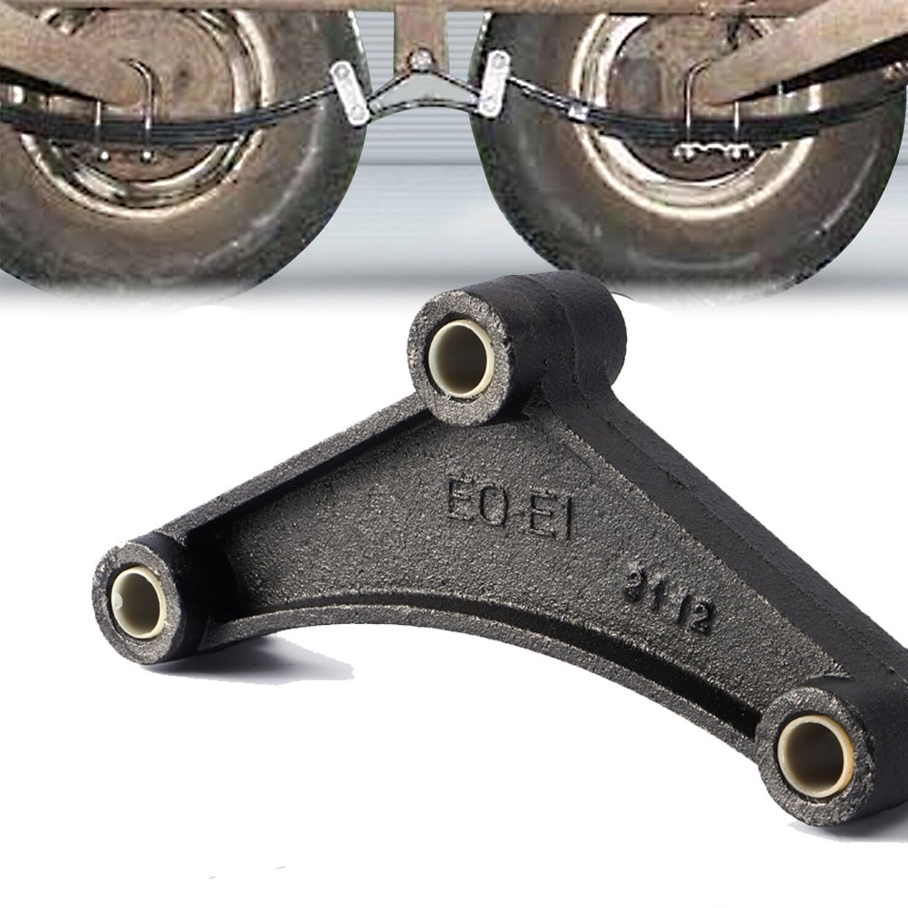 Trailer Shackle Kit, Tandem Trailer Axle Shackle Kit for Double Eye Springs (…