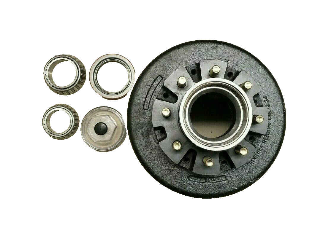 12K Trailer Hub Drum 8×6.5 5/8″-18 Heavy Duty Replace Dexter 9-28 Drum 8-214 Hub