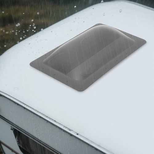 RV Camper Exterior Dome Skylight Replacement 18 × 26 in Clear Black