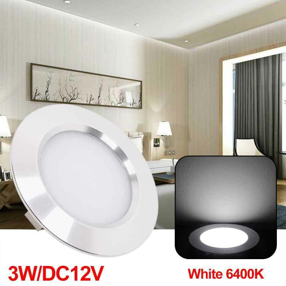1-10x 12V Marine Ceiling Dome Light RV Camper Boat Caravan LED Interior Light 3W