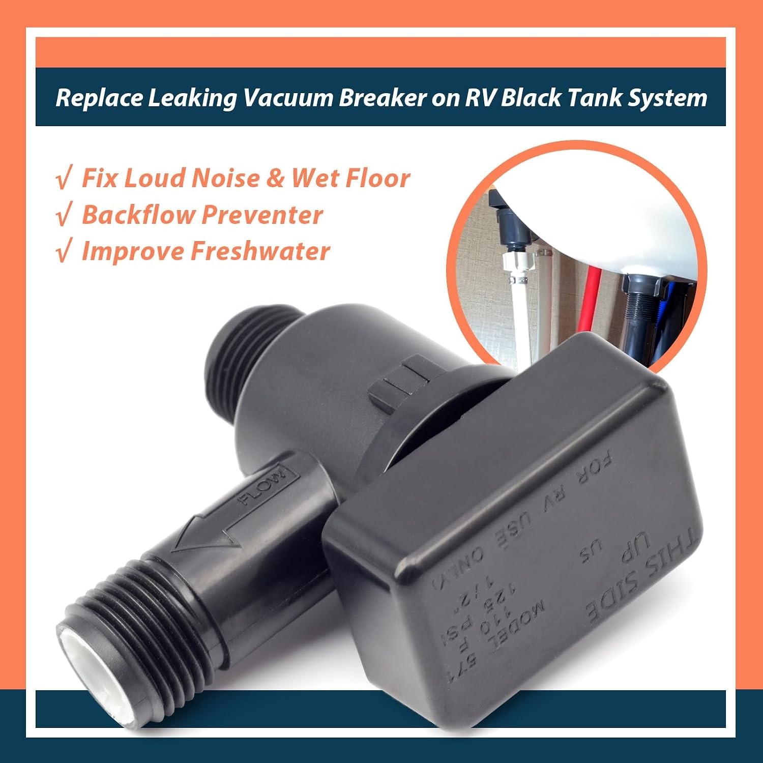 Reliable RV Vacuum Breaker Check Valve – Essential for Freshwater Integrity