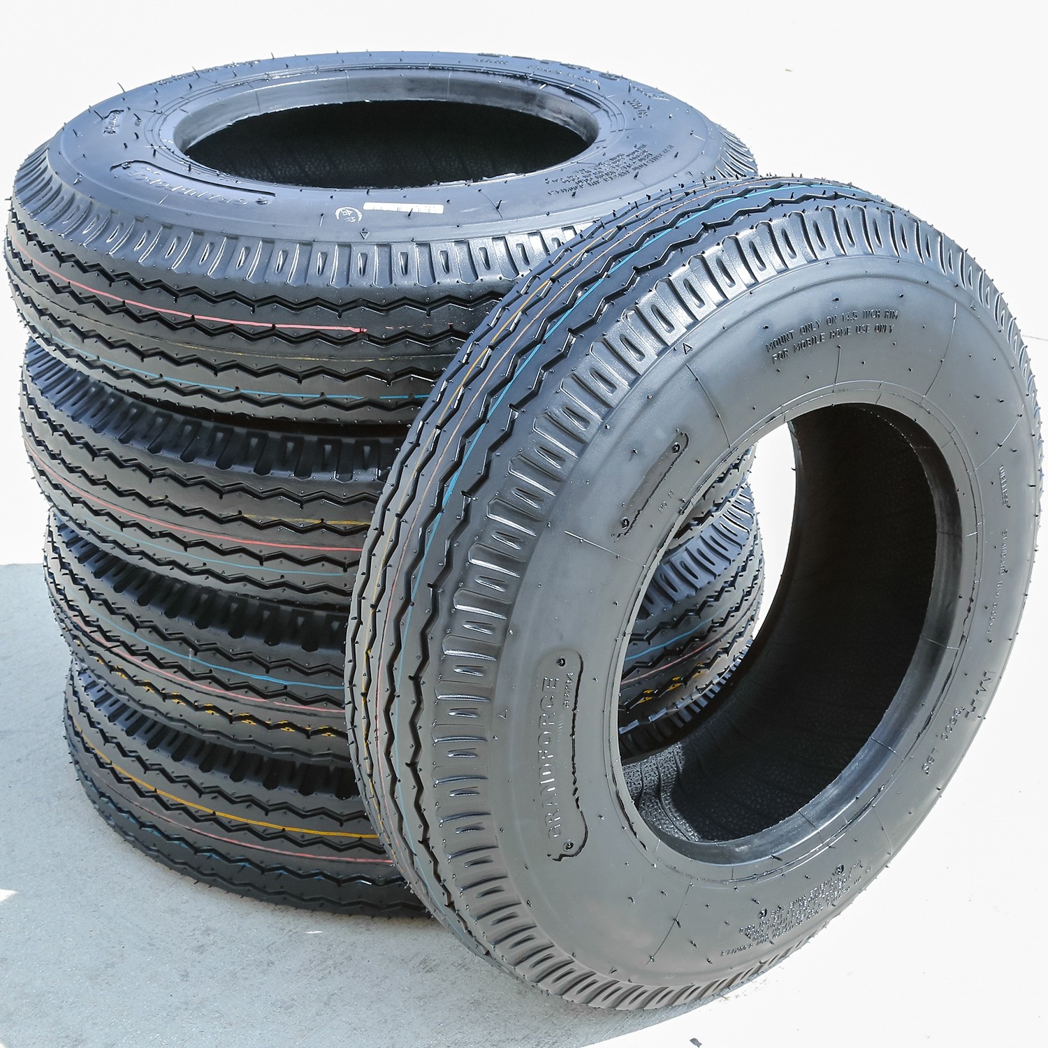 4 Tires ST 8-14.5 Grandforce GF704 Mobile Home Trailer Load G 14 Ply