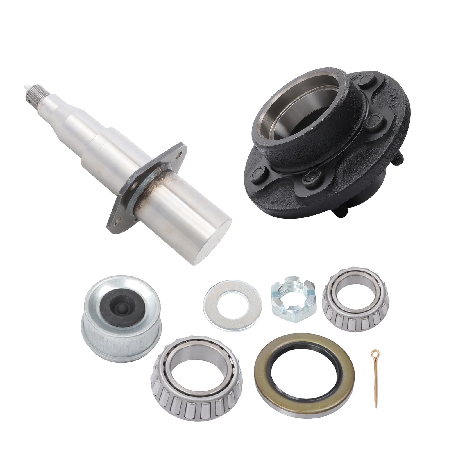 LABLT 6 on 5.5″ Trailer Idler Hub Kit For 6000lbs w/#42 Flanged Round Spindle