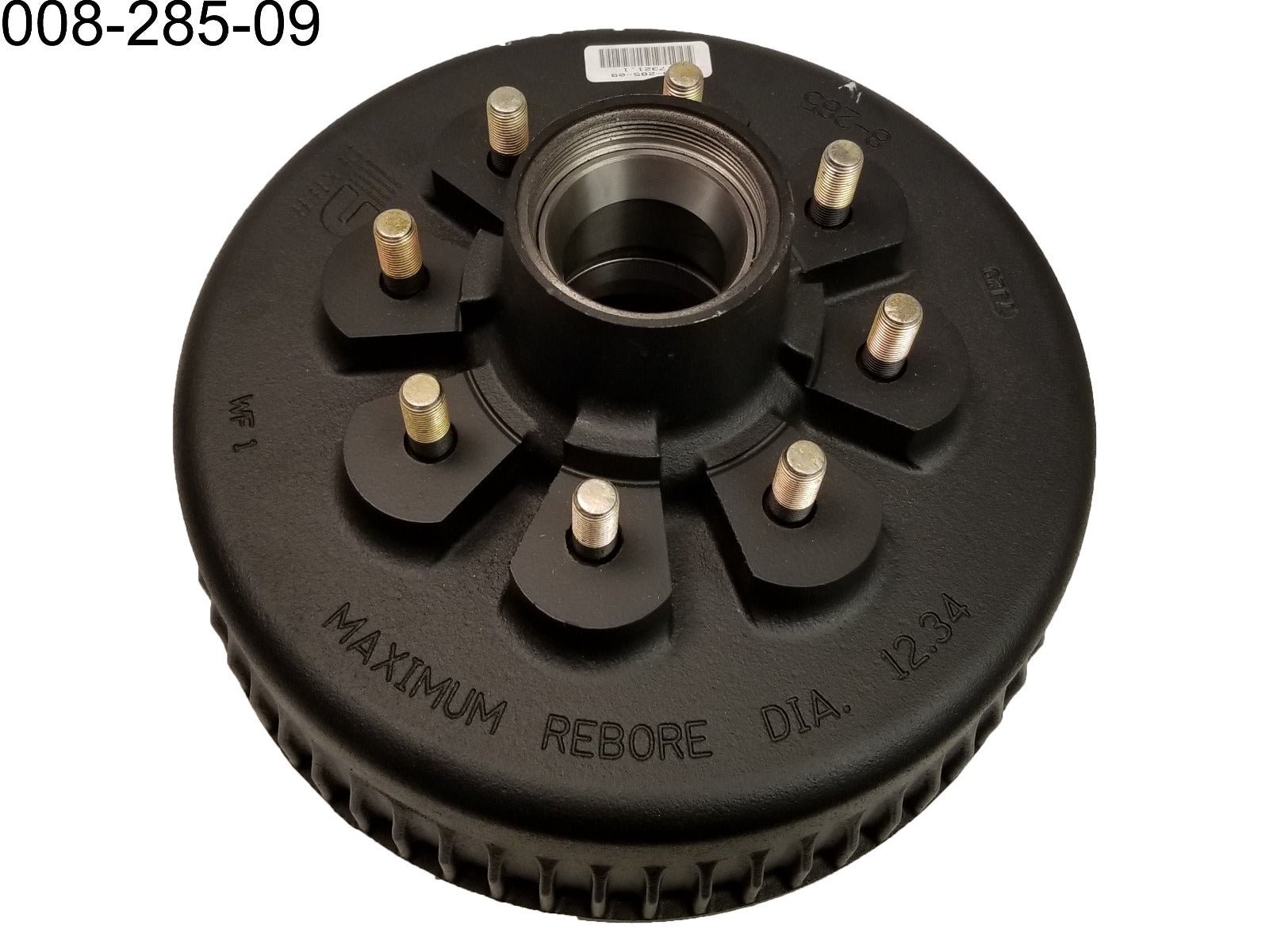 Dexter Drum 8K oil bath 9/16″ stud 4.75″ pilot hole 12.25″ x 3.375 With Bearings
