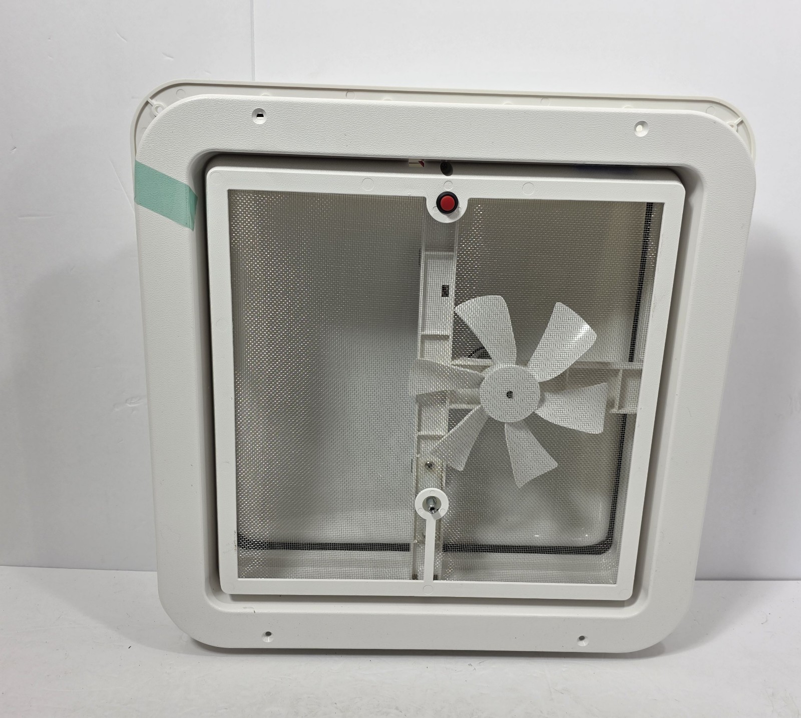 Kohree 14″ RV Roof Vent 12V Exhaust Fan Manual Lift White KR5316-WR New Open Box