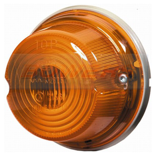HELLA 80mm ROUND AMBER/ORANGE SIDE MARKER LIGHT LAMP 2BA001259611 K23267