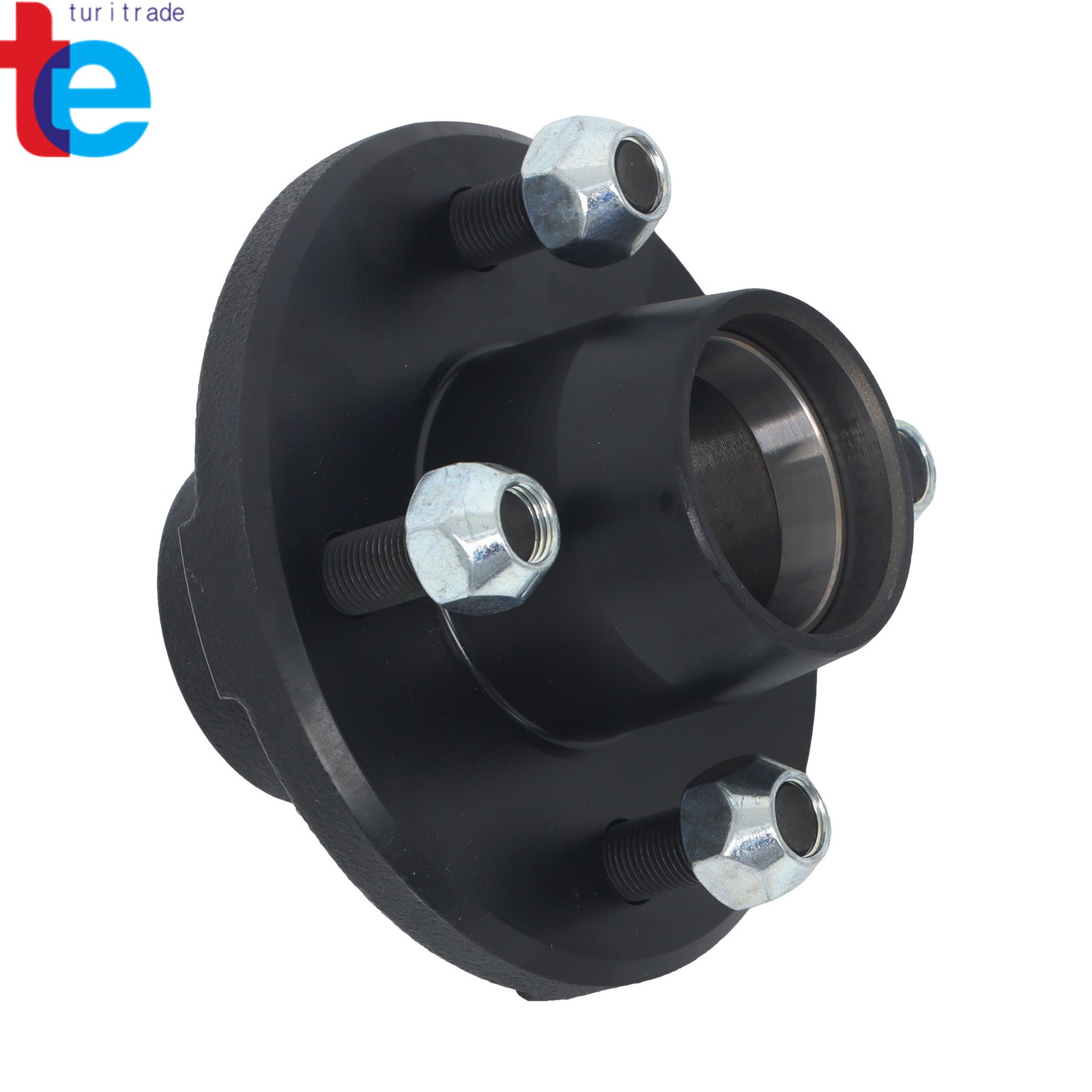 2 Sets 4 on 4″ Trailer Hub Kit With Trailer Bearing KitFor 2000 lbs. 1″ Spindle