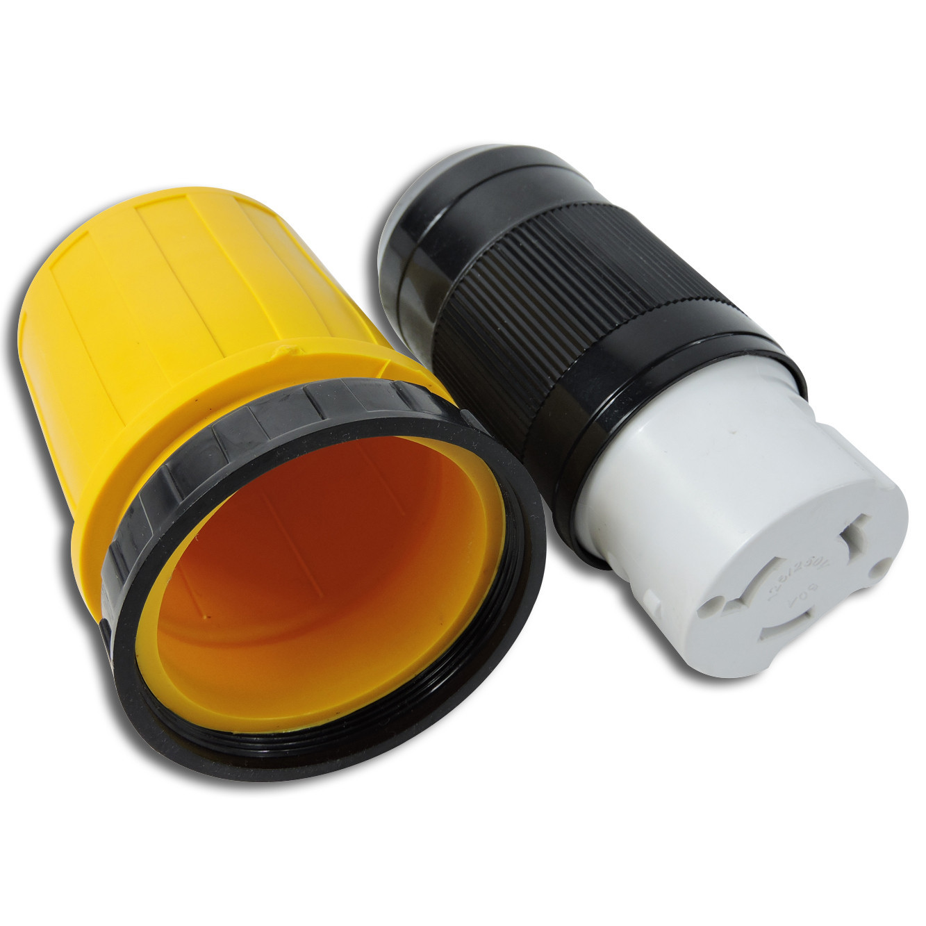 50 AMP RV Power Cord Locking Shore Connector Replacement End Marine Twist Boot