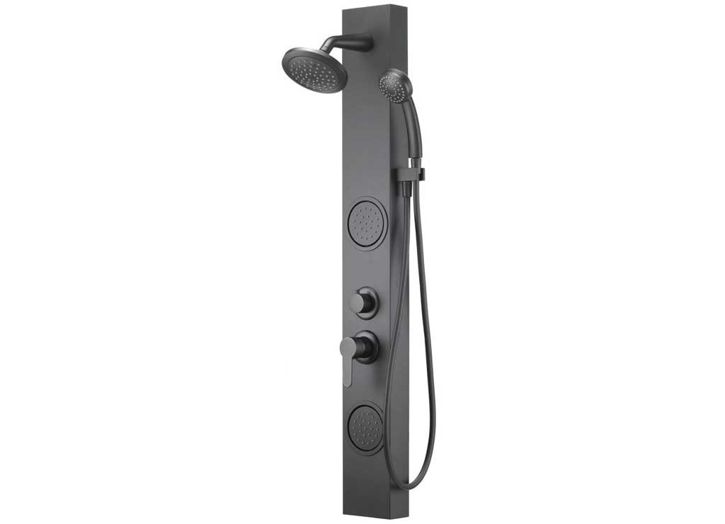 Dura Faucet DF-SA914-MB RV Shower Panel Column System – Matte Black