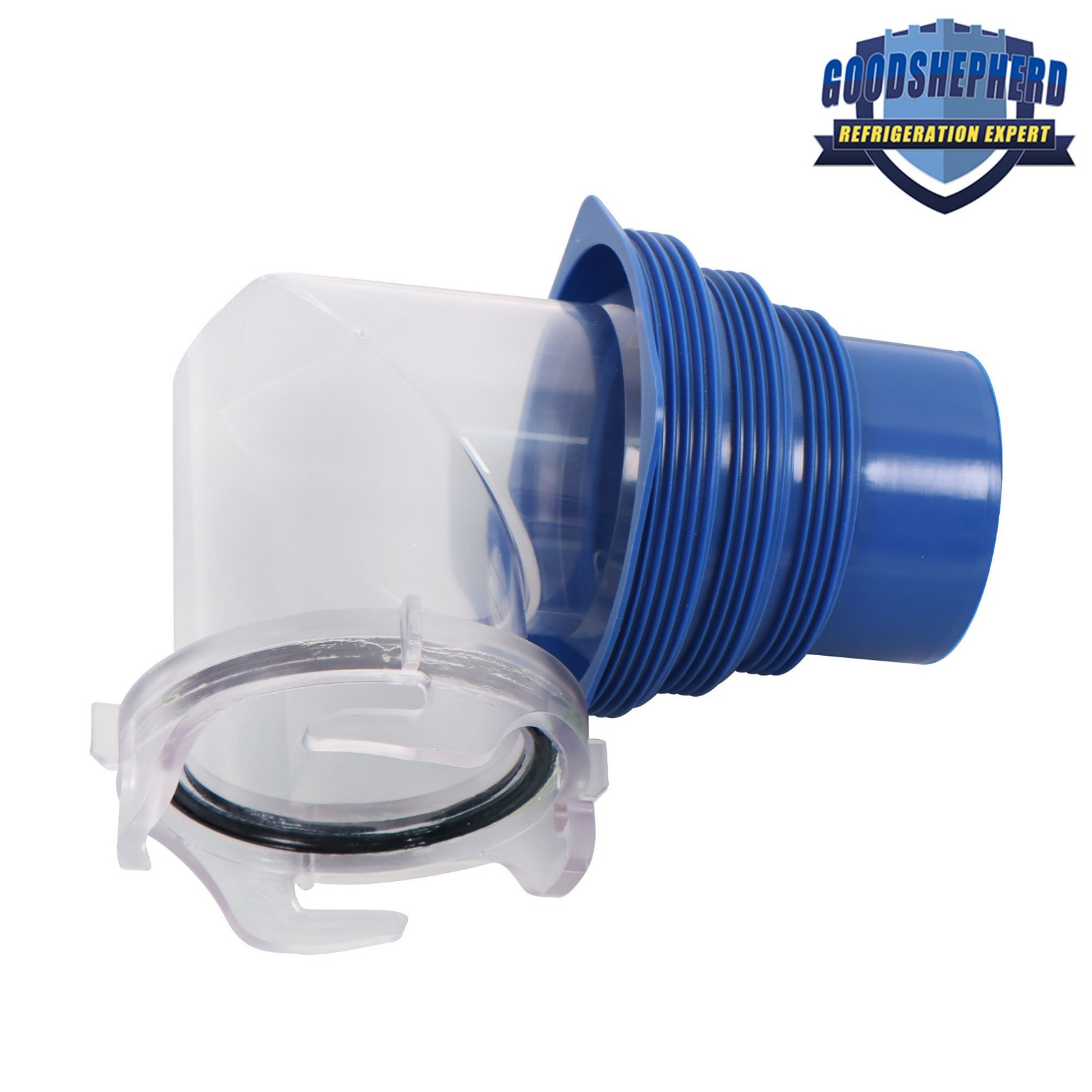 10 FT Camper RV Trailer Sewer Hose Kit&4-in-1 Adapter&Clear Elbow&Cap TPE/PVC