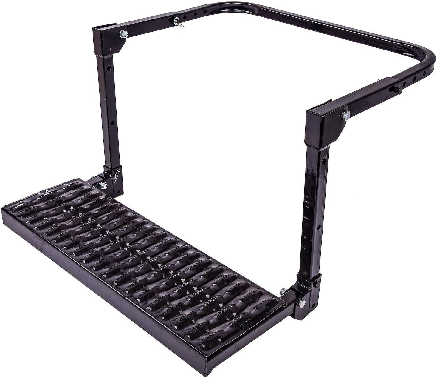 Truck SUV Wheel Step Folding Door Latch Step 300lb Heavy Duty Steel Black