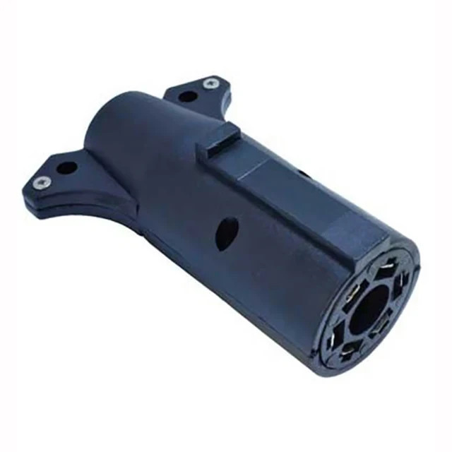 Partspro redline redneck 7-Way To 6-Way Round Trailer Light Adapter Plug