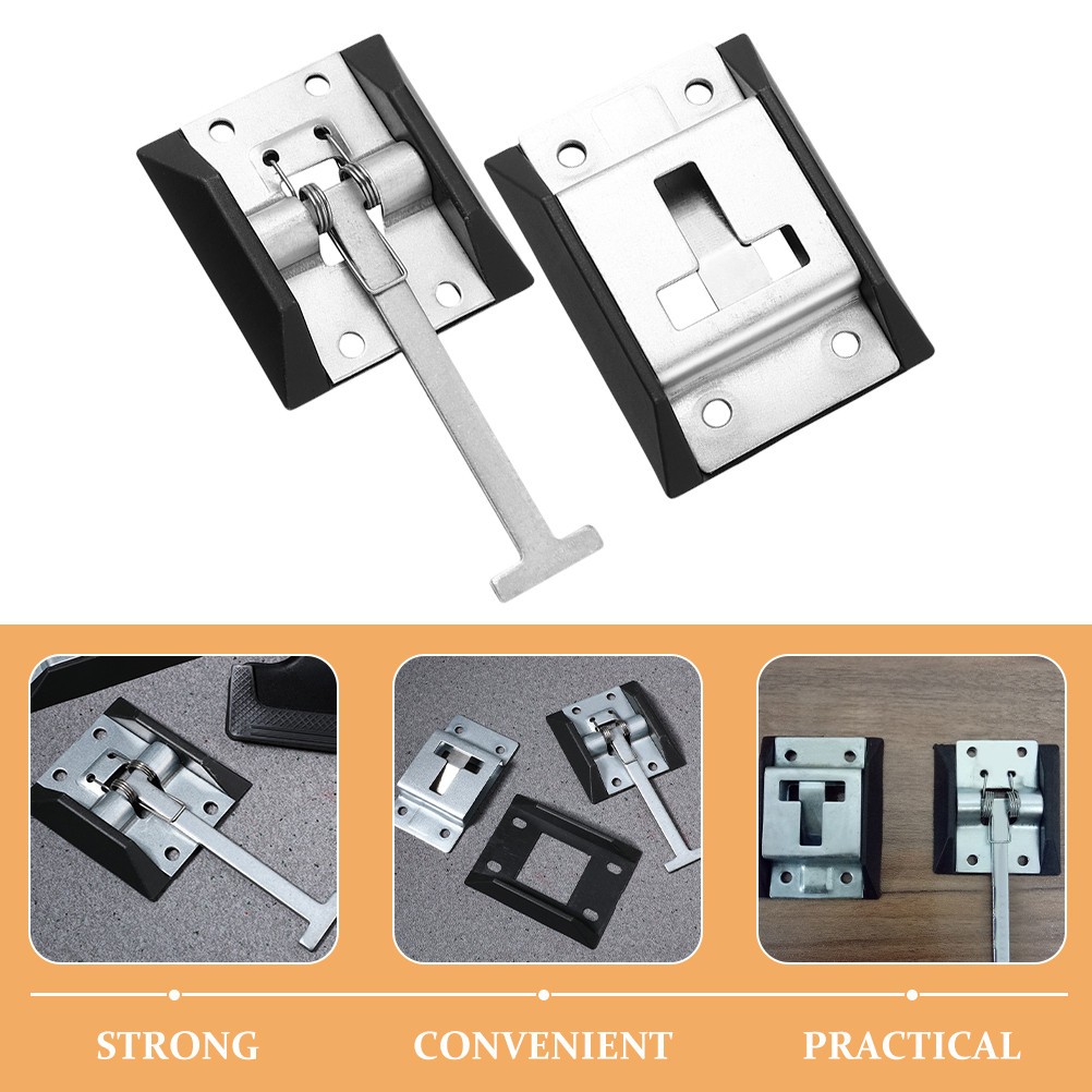 2 Sets Rv Trailer Door Holder Cargo Hasp Keeper Camper Open Latch
