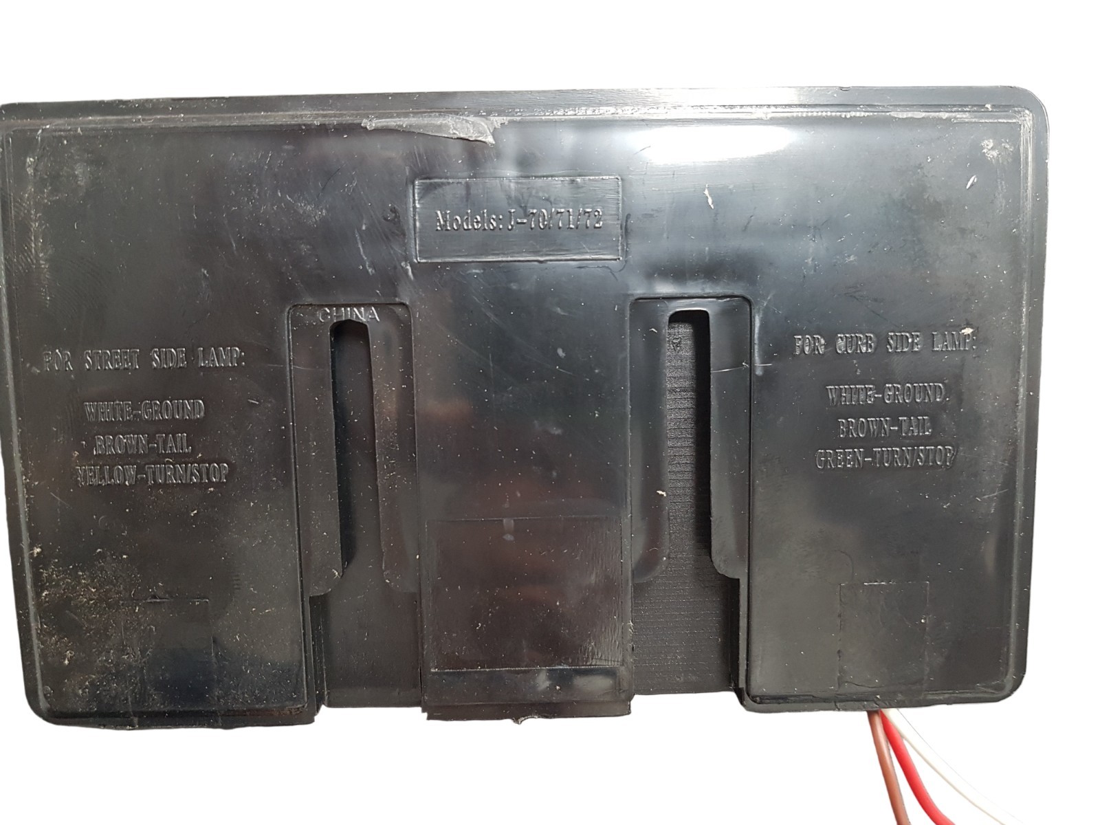 Pair Red Box Stop Turn Tail Trailer Camper Lights J-70 J70 RV Camper Bargman