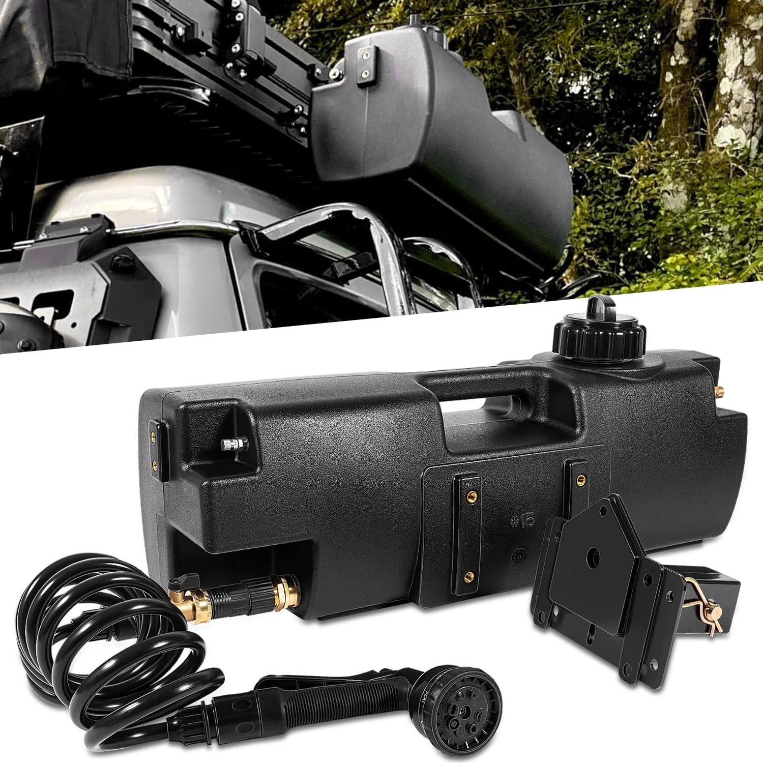 4.0 Gallon Self-Pressurized Water Tank Used for Camping Showers