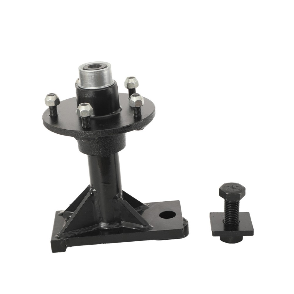 5×5.5″ Bolt-on Spindle Shipping Container Wheel Lug Container Moving Tool Black