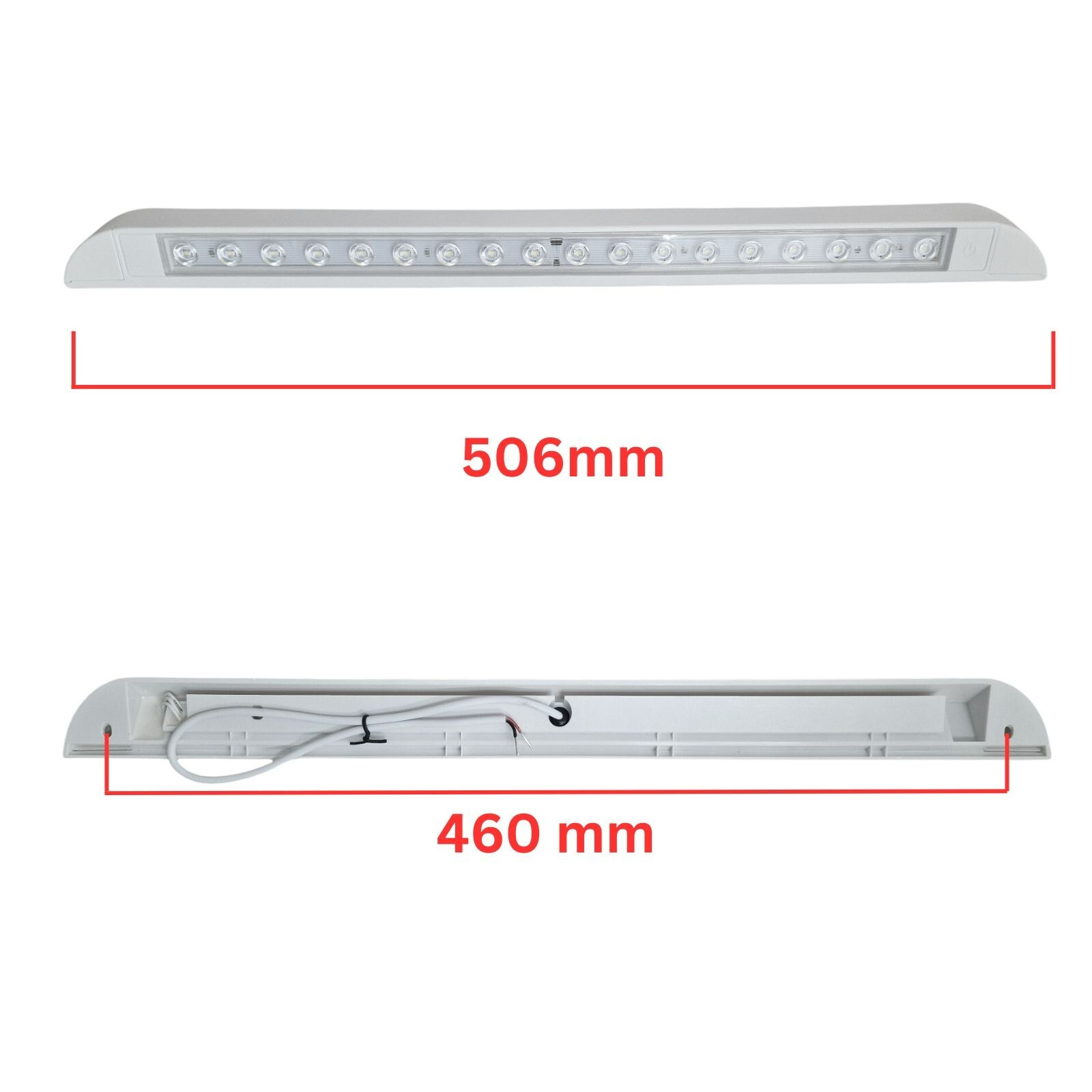 LED Awning Light 12V 24V White Waterproof Long Strip Lamp Caravan Motorhome Boat