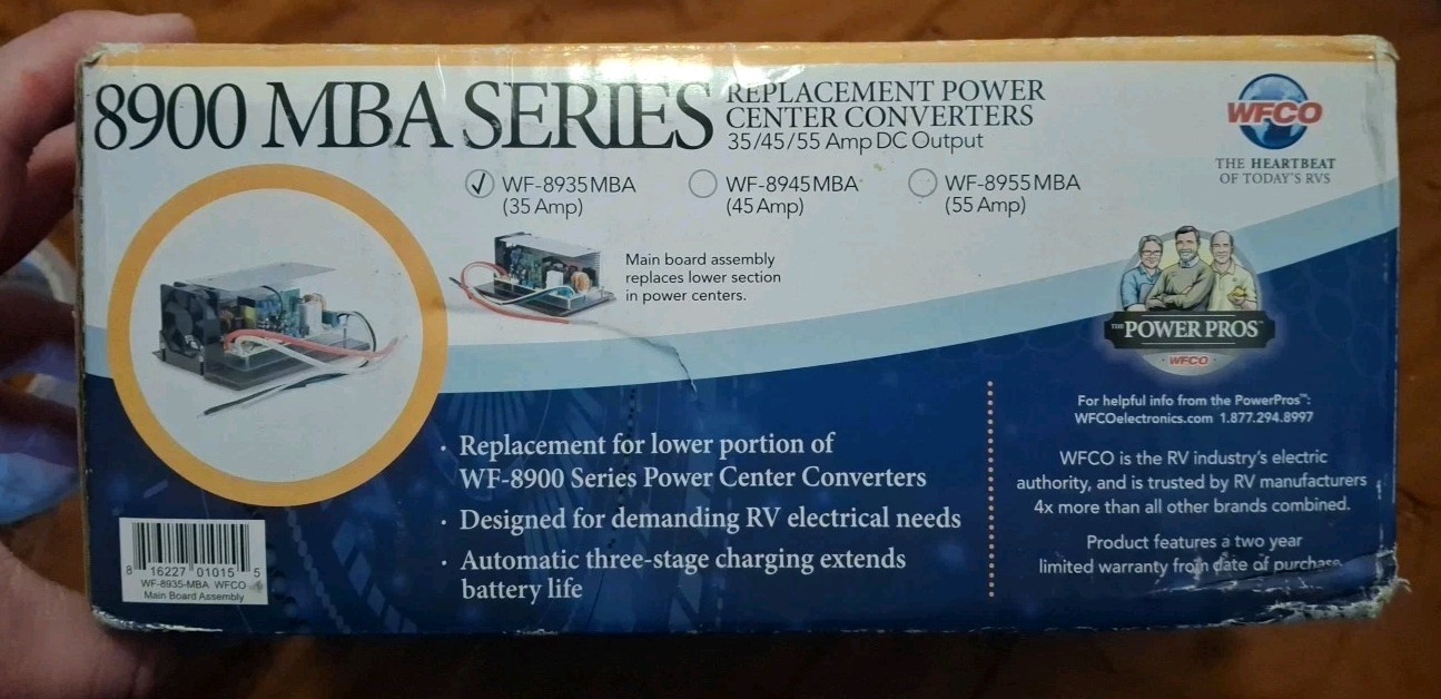 NIB NEW WFCO 8900 AD MBA SERIES WF-8935 MBA REPLACMENT POWER CENTER CONVERTERS