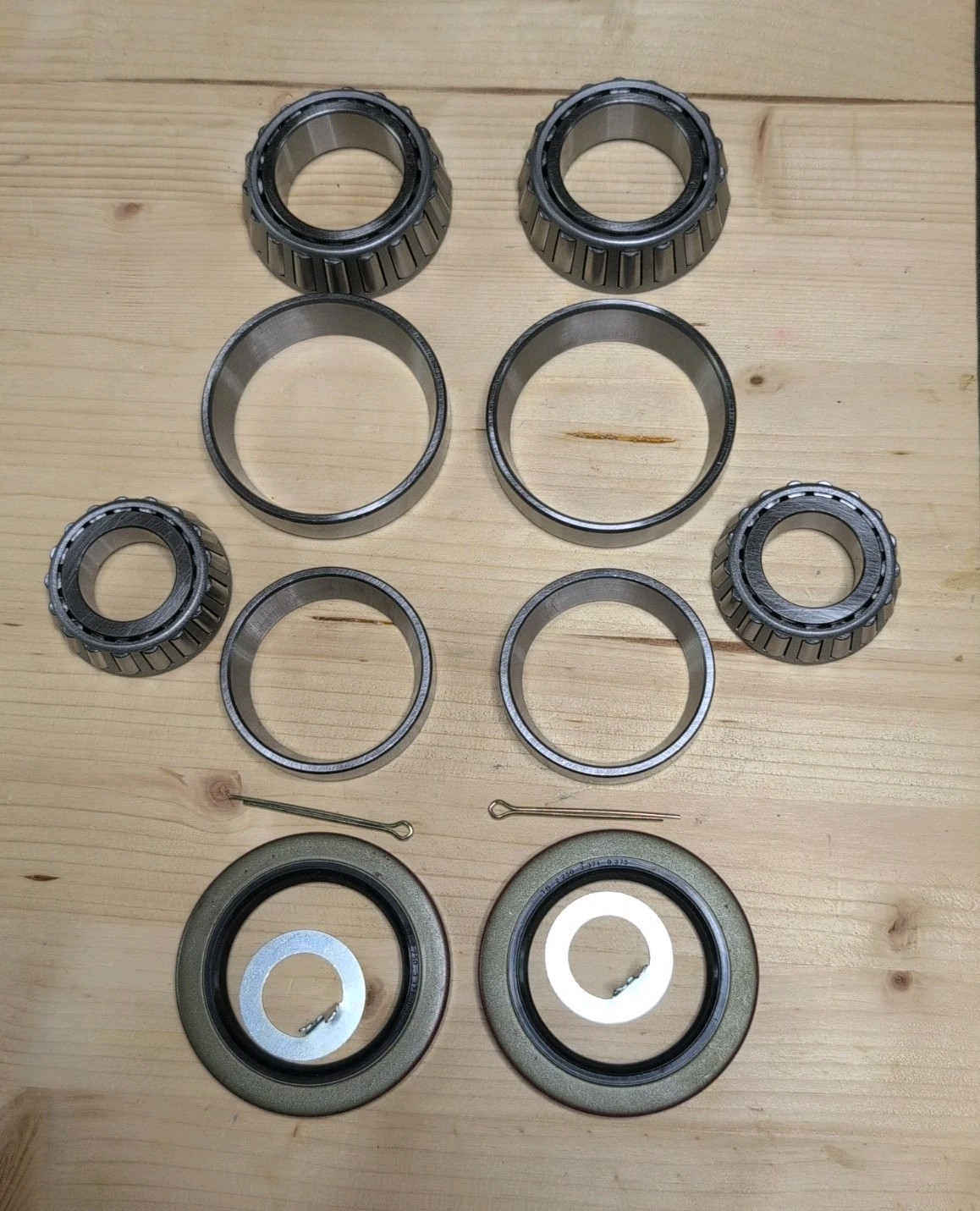 Trailer Kit Bearing Hub Wheel with Double Lip Grease Seals For 5200-7000 Lb