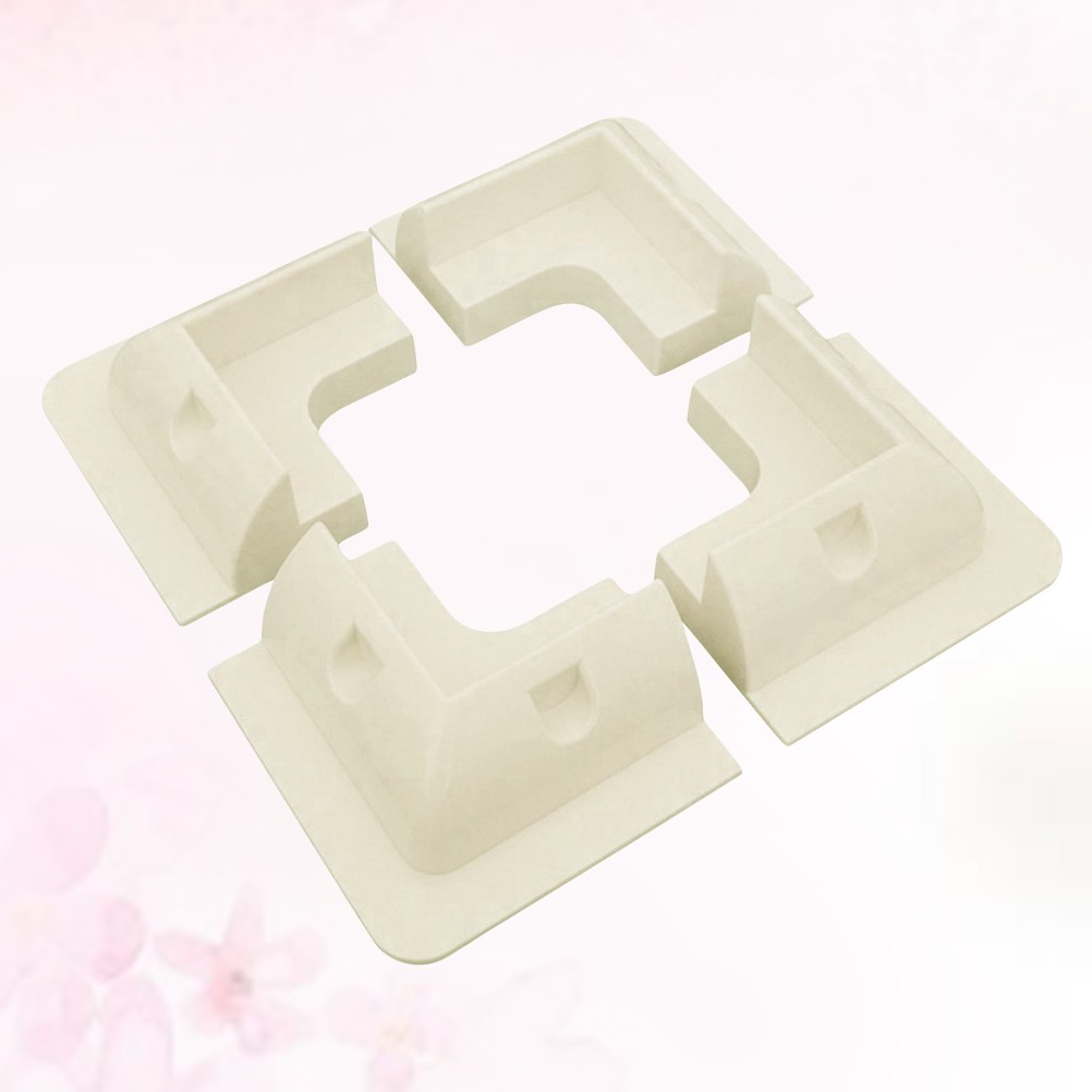 4Pcs Solar Panel Roof Mounting Brackets White Reusable Stand for Car and Rv