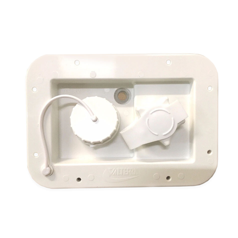 Valterra White Gravity City Water Fill Dish Check Valve RV Trailer Marine