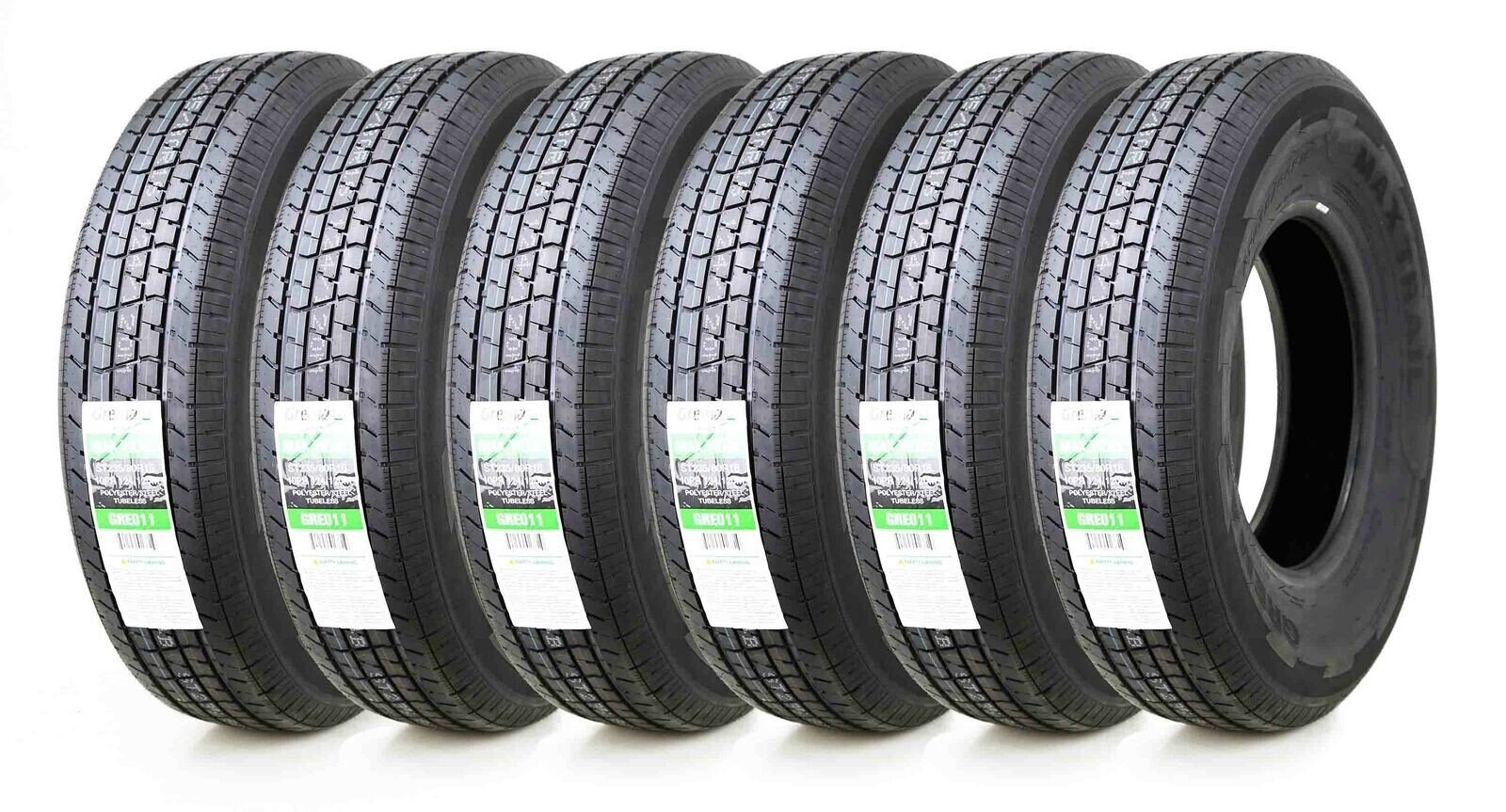 GREMAX Trailer Tires ST235/80R16 10 Ply LR E 124/120M Steel Belted Radial -Set 6