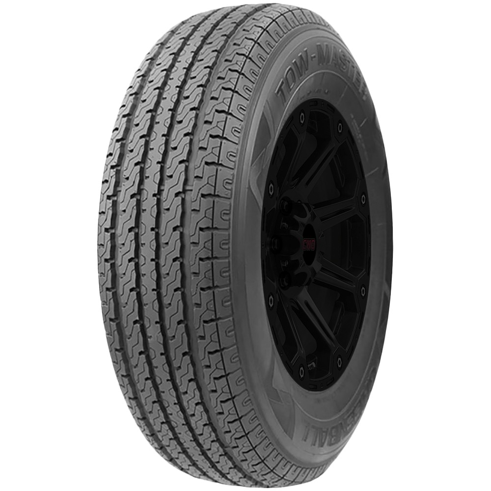 22.5×8.00-12 Greenball Tow-Master Special LRF Black Wall Tire