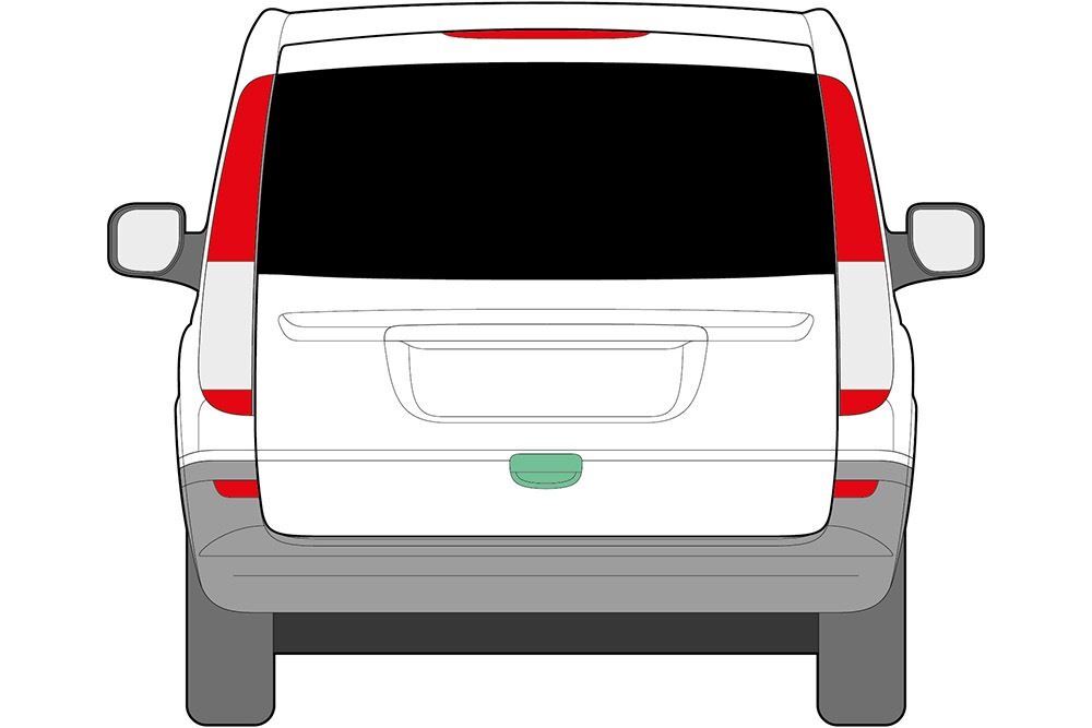 Mercedes Vito Rear Tailgate Door Just Kampers Blackout Curtain Kit 2004-2014