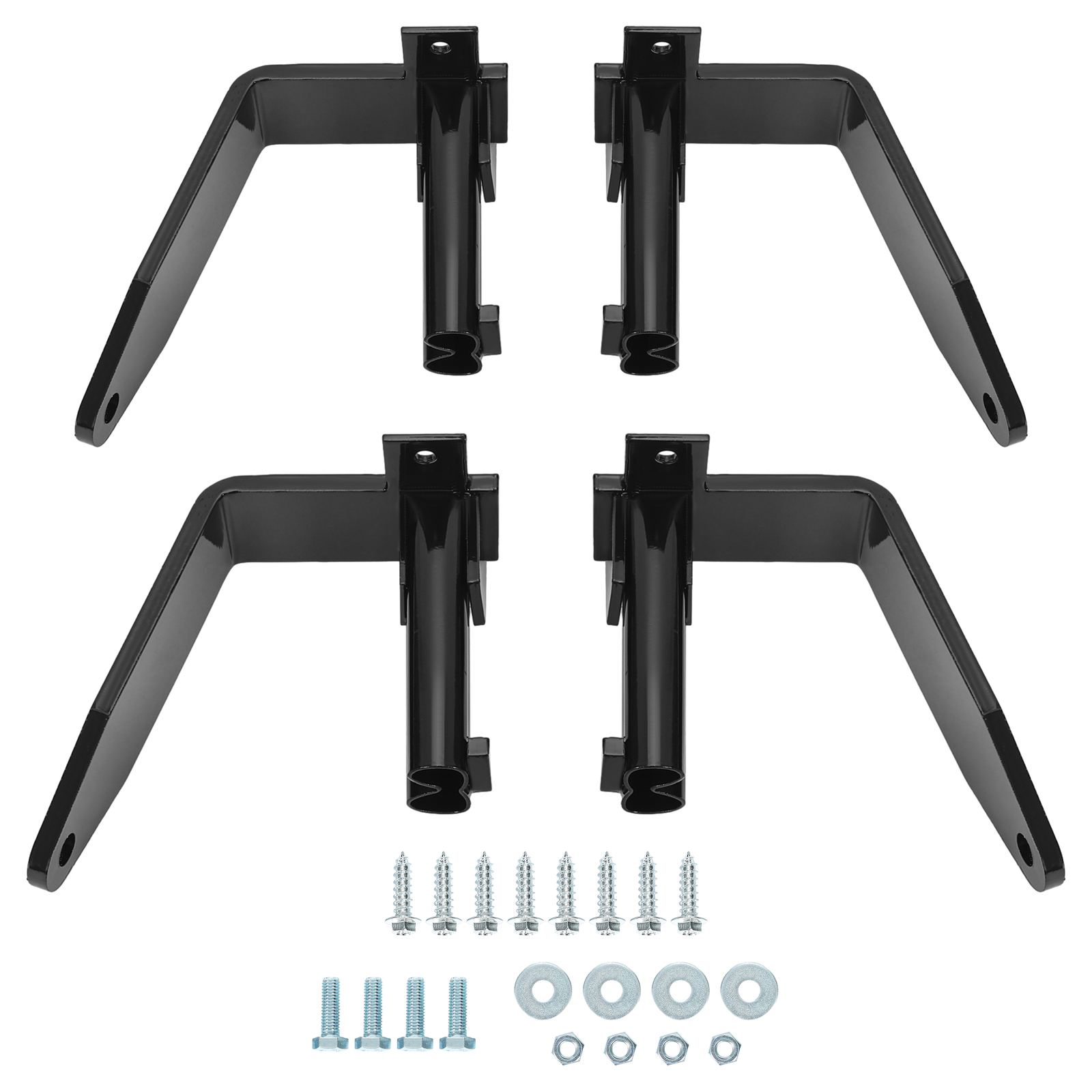 4pcs Black Powder Coated Camper Tie Down For RV Truck Camper