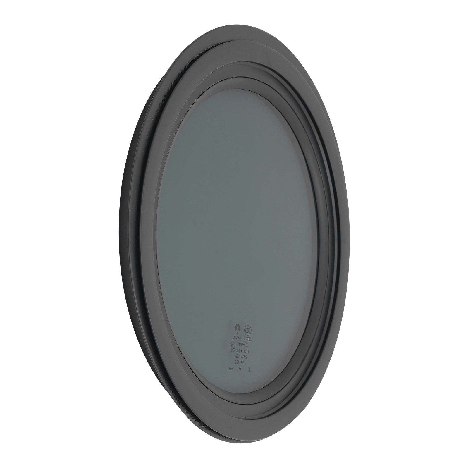 12″ Round Fixed RV Window with Trim Ring For RV Campers Cargo Vertical Trailers