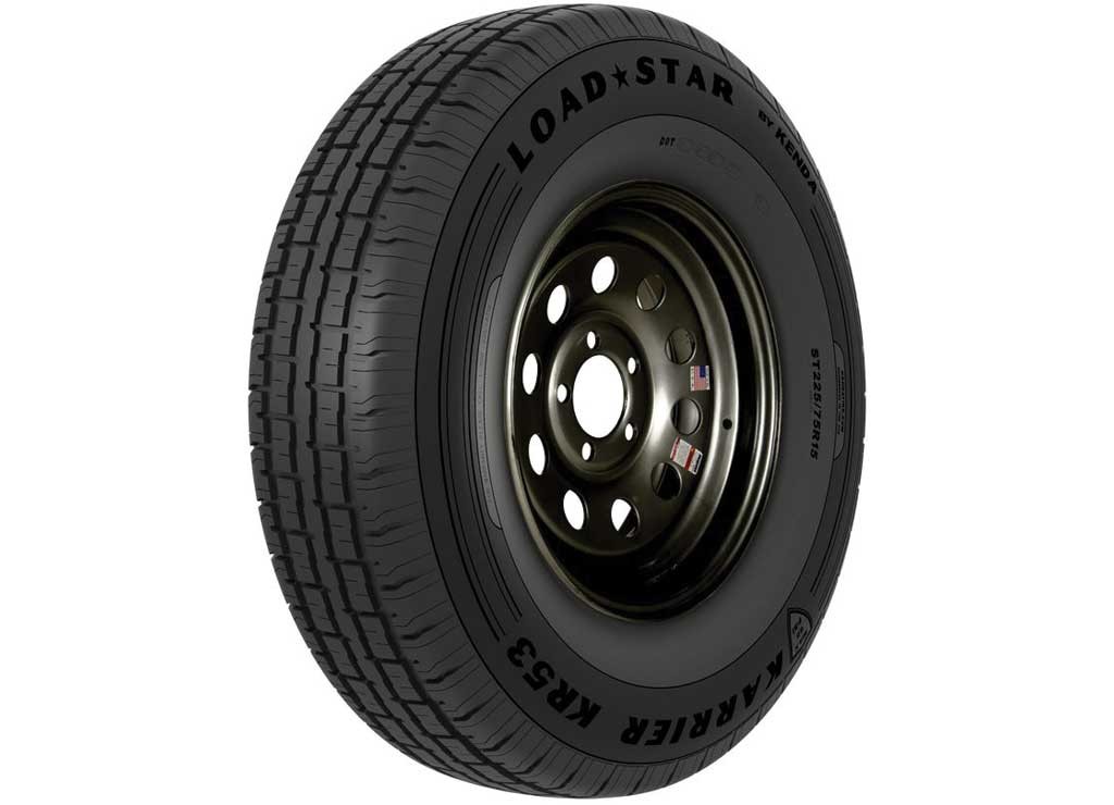 Americana Tire & Wheel 35378 ST235/80R16 E KR53 On 16×6 8/6.5 Black Mod