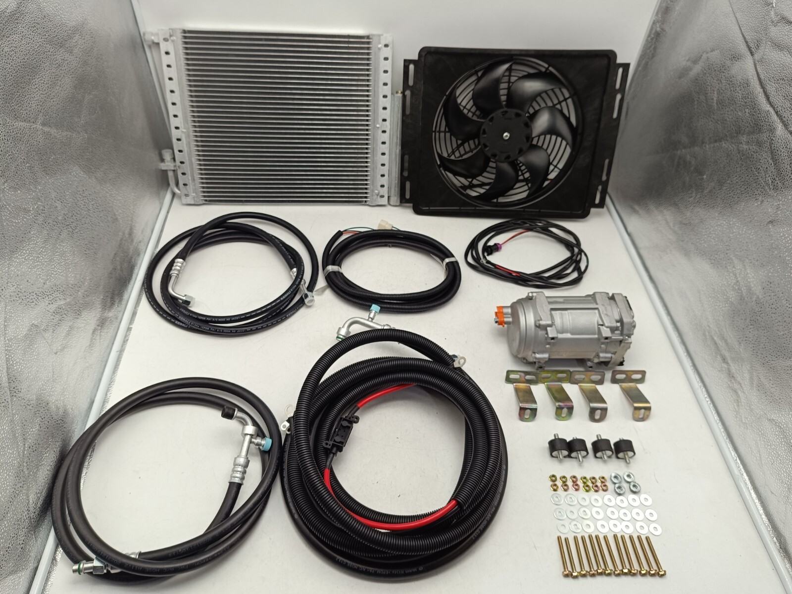 12V A/C Air Conditioner Unit Under Dash Electric Kit Heat & Cool Universal Auto