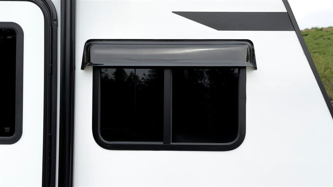 21 Inch ABS Smoke Drip Cap Rain Gutter Guard for RV Trailer Windows or Doors