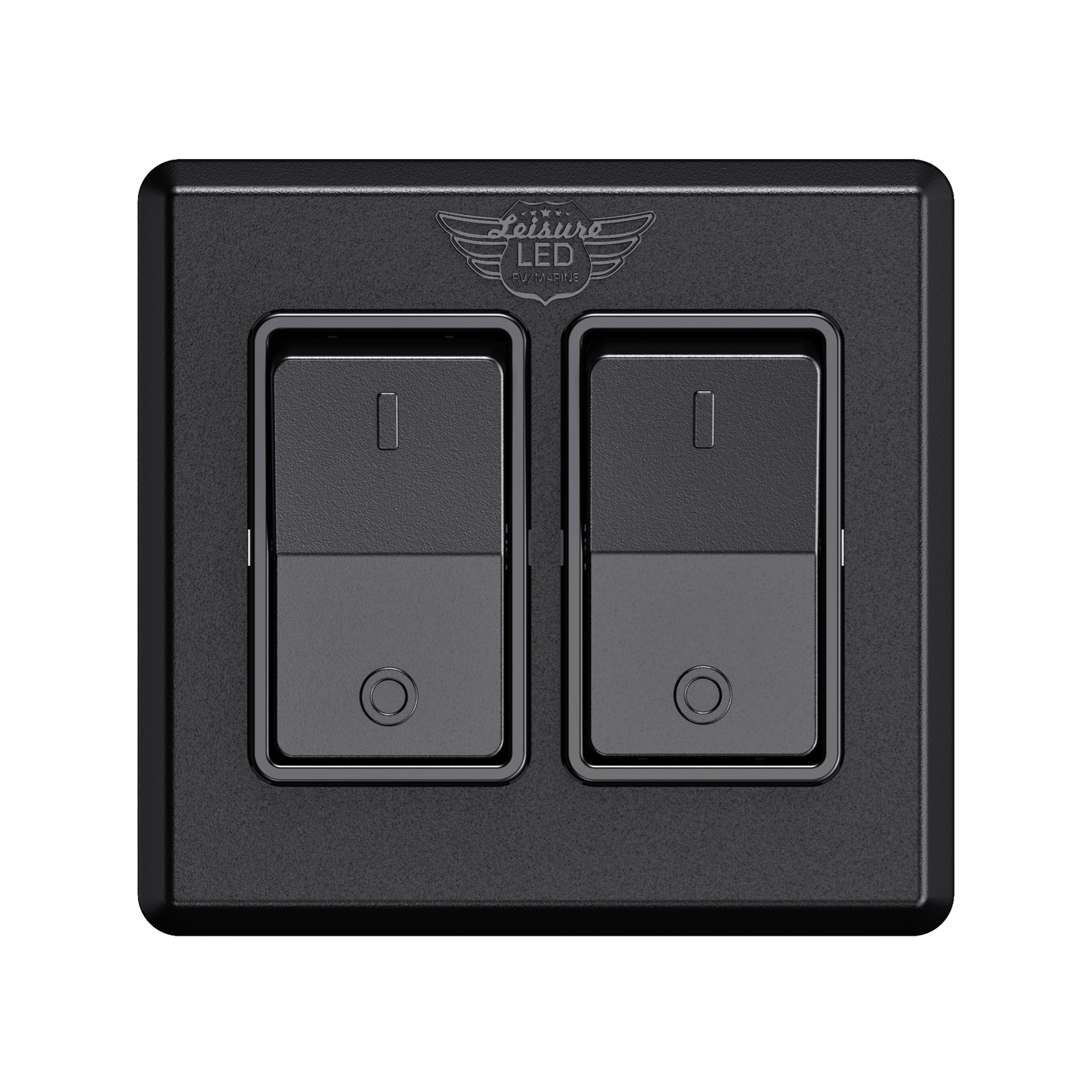 Single 2 Gang On-Off 12 volt Black Light Switch – RV Camper Trailer Marine Boat