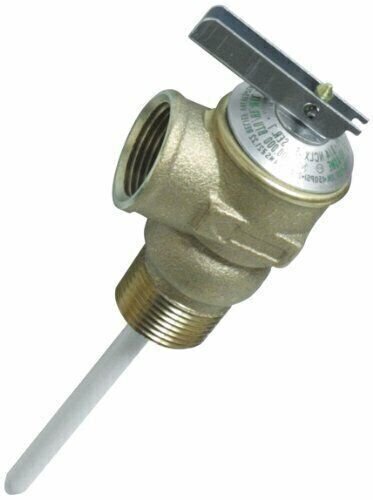 Camco RV Temperature/Pressure Relief Valve w/Epoxy Coated Probe 3/4″ 10471