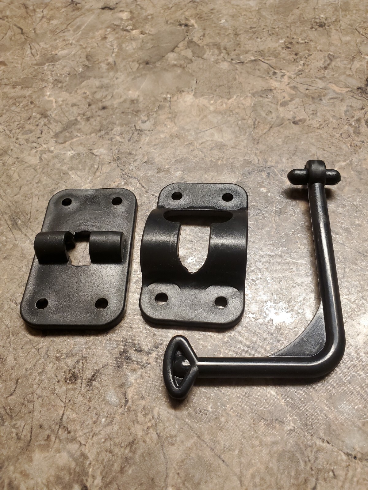 DOOR CATCH HOLDER ANGLED 90 DEGREE – BENT BLACK