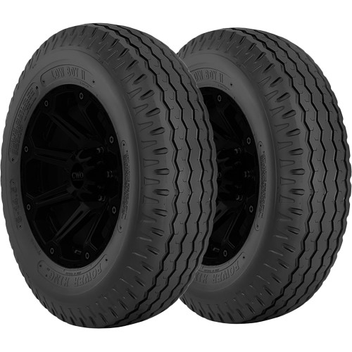 (QTY 2) 8-14.5 Power King Low Boy II Trailer 117/112J Load Range F Tires