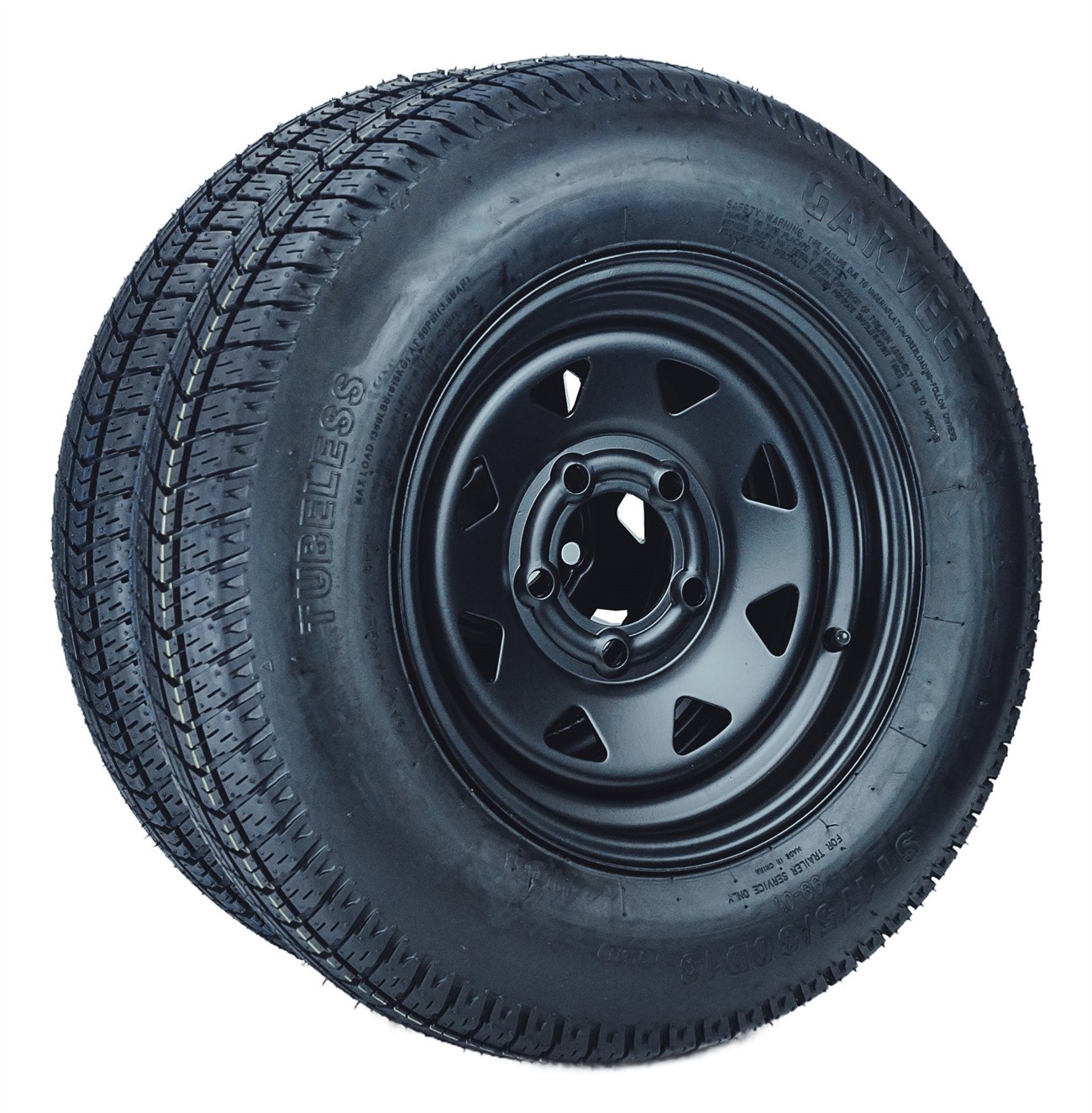 2Pack Trailer Tire On 13″ Rim ST175/80D13 5 Lug on 4.5 in Load Range C 6PR