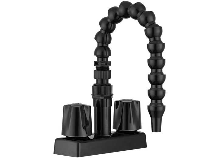 Dura Faucet DF-SA183K-BK RV Exterior Quick Connect Faucet w/Flexible Spout Black