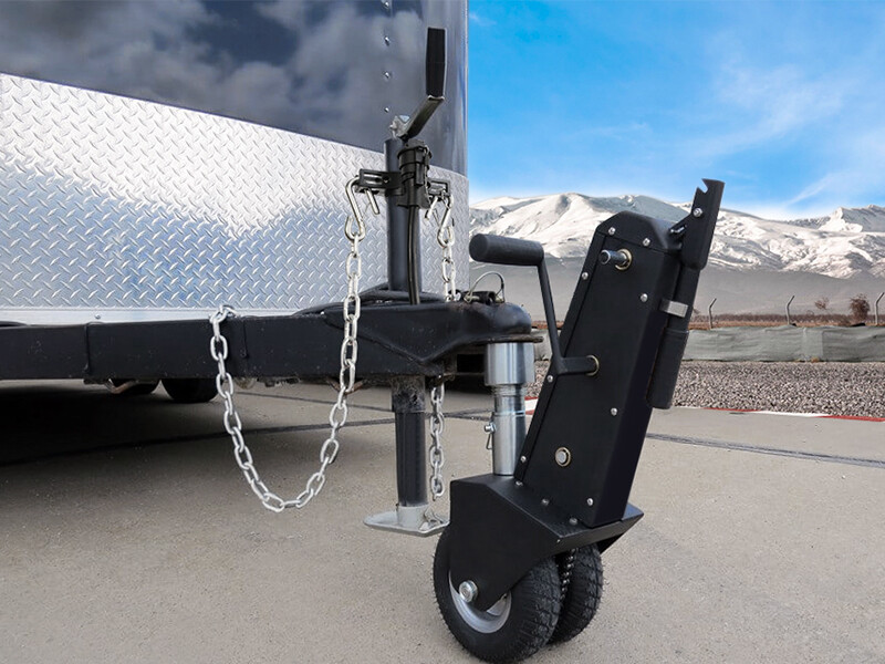 RV Accessories RV Jack Cover Trailer Chain Holder Steel For Campers Travelers US
