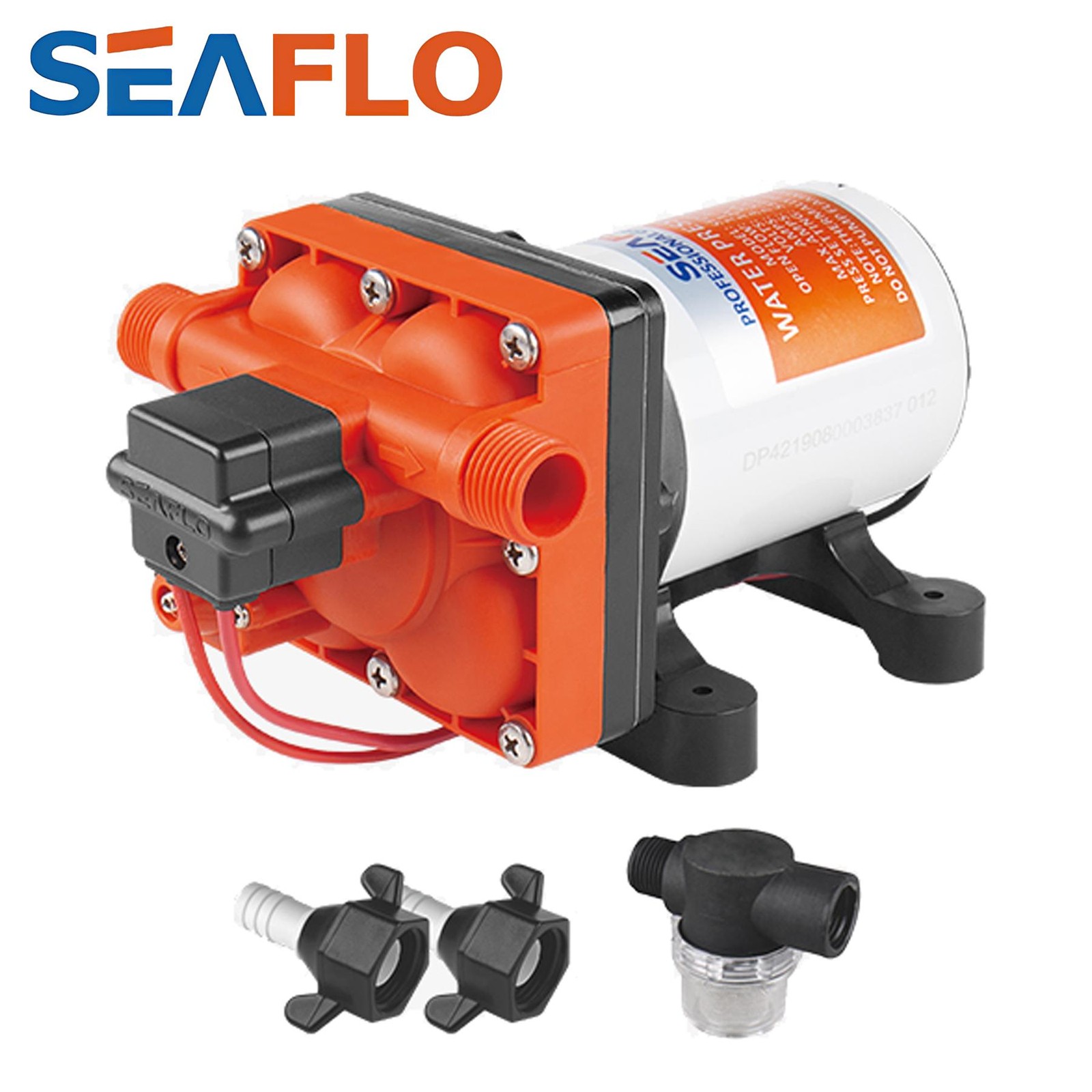 SEAFLO 12V WATER PUMP 3GPM 30PSI SELF PRIMING PRESSURISED DIAPHRAGM 4 CHAMBER