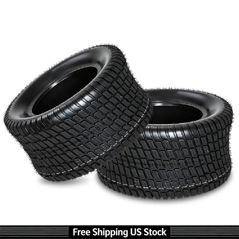 Set 2 Heavy Duty 4Ply 13×5.00-6 Lawn Mower Tires Tubeless Garden Tractor 13x5x6
