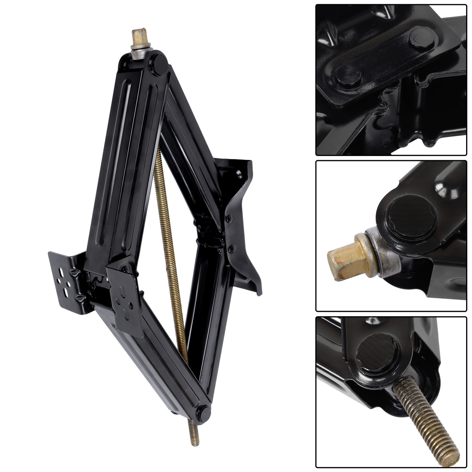 2PCS 24″ 5000lbs Scissor Jack Kit Fits RV Camper Trailer Stabilizer Leveling